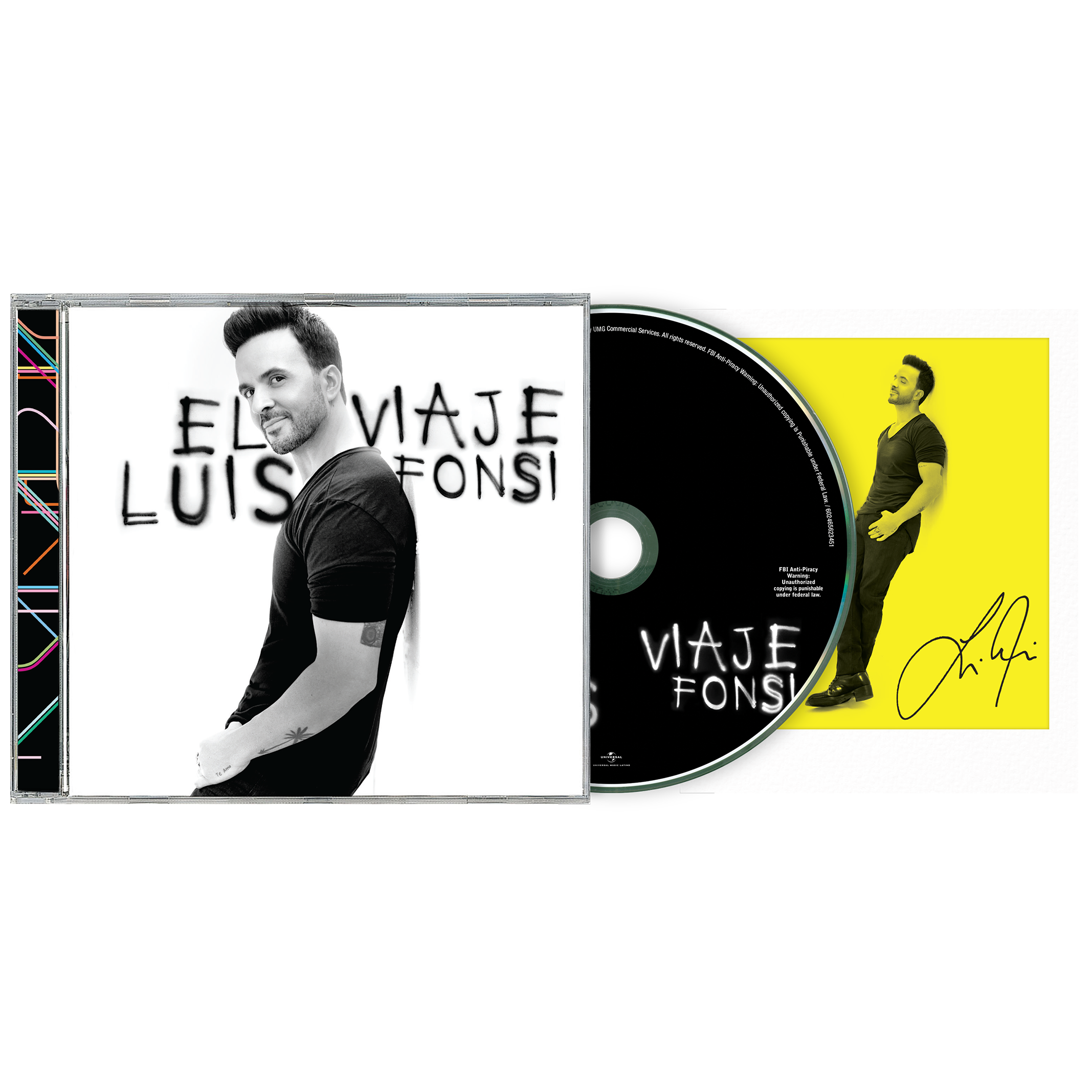 Luis Fonsi - El Viaje CD Autografiado - Universal Music Store