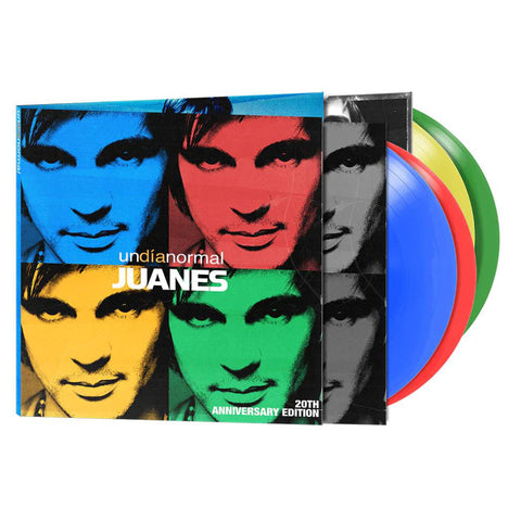 4LP COLOR CON POSTER - UN DIA NORMAL (20th Anniversary - Demos with Commentary) - JUANES