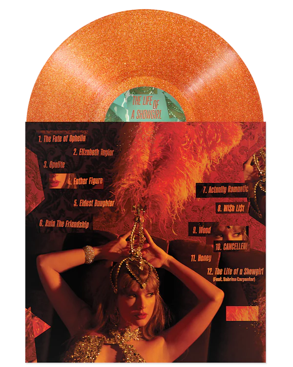 THE LIFE OF A SHOWGIRL: SWEAT AND VANILLA PERFUME PORTOFINO ORANGE GLITTER VINILO