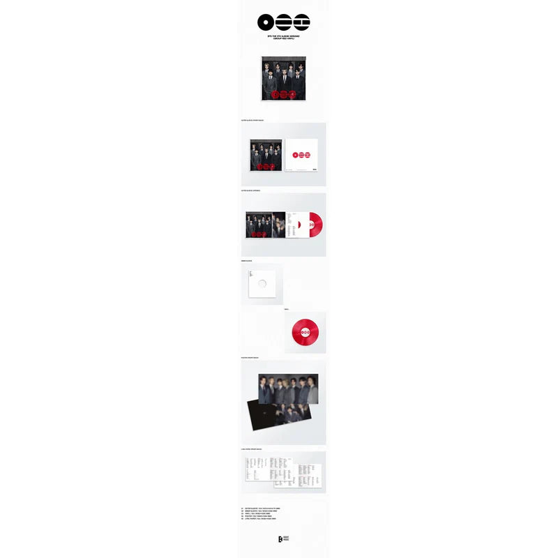 BTS The 5th Album 'ARIRANG' (Group Red Vinyl)