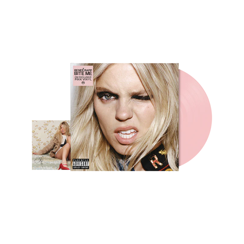 BITE ME Exclusive Baby Pink Vinyl with Alternate Cover + Signed Art Card