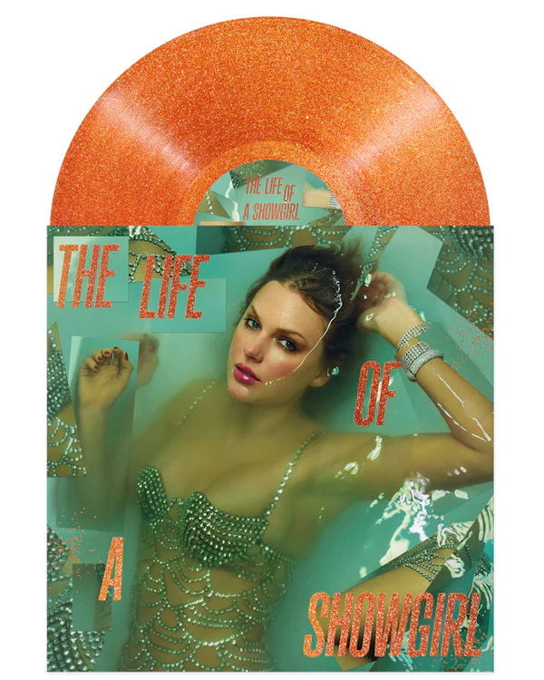 THE LIFE OF A SHOWGIRL: SWEAT AND VANILLA PERFUME PORTOFINO ORANGE GLITTER VINILO