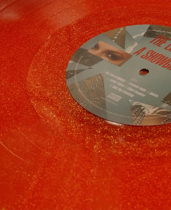 THE LIFE OF A SHOWGIRL: SWEAT AND VANILLA PERFUME PORTOFINO ORANGE GLITTER VINILO